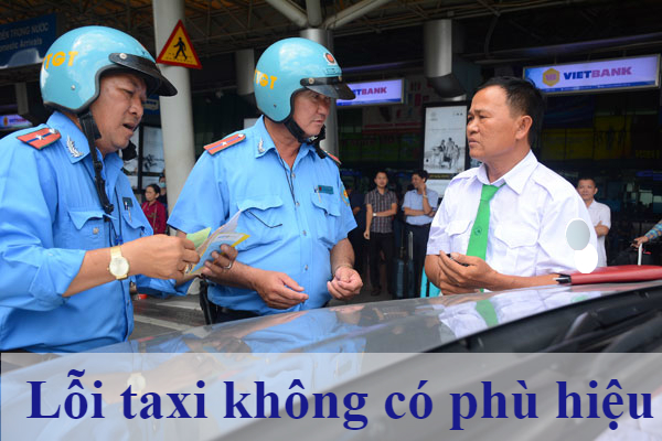 phạt taxi không có phù hiệu